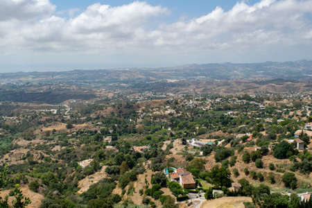 Panoramic view from the mountainsの写真素材