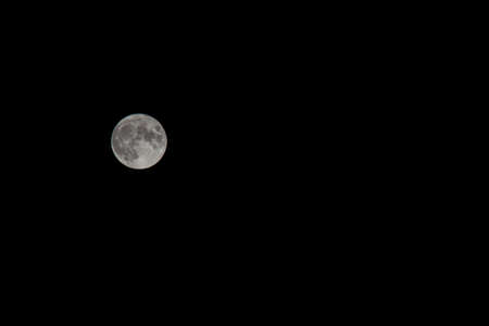 the full moon in the darkness