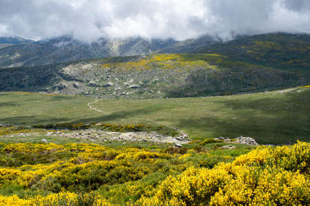 First stretch to the Almanzor Peakの写真素材