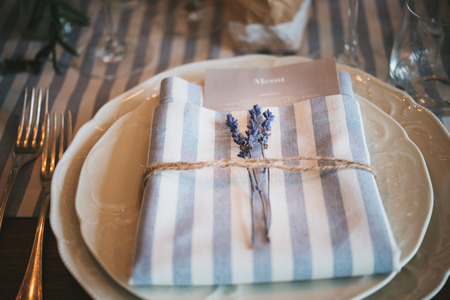 close-up of beautiful and country and celebration wedding arrangementの写真素材