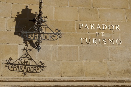 Announcement of a hotel in Spainのeditorial素材