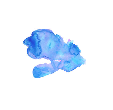 Watercolor blue texture, spots and splashes. Design for weddings, cards, textiles, packaging and backgrounds.の写真素材