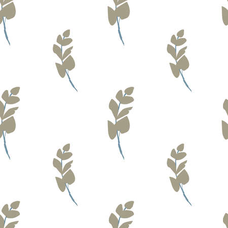 Seamless vector pattern with a cute and delicate Christmas on transparent isolated background in flat style.Repeating, festive hand drawn print.Design for textiles, wrapping paper, scrapbook paper.のイラスト素材