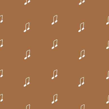 Seamless vector pattern with white Christmas illustrations on a kraft background.Winter, festive hand drawn doodle style print.Designs for textiles, fabric, wrapping paper, packages, scrapbooking paper.のイラスト素材