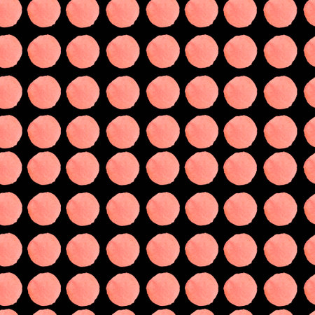 Seamless pattern with abstract watercolor shapes in 70's style.Textured,modern print in children's style.Designs for wrapping paper,packaging, cards,notebook covers,textiles,fabric,scrapbooking paper.の写真素材