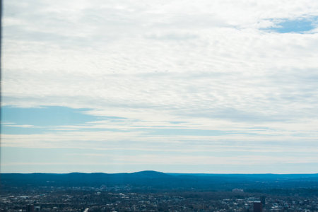 A view of Boston skyline with awesome clouds