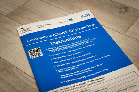 Coronavirus home test kitのeditorial素材