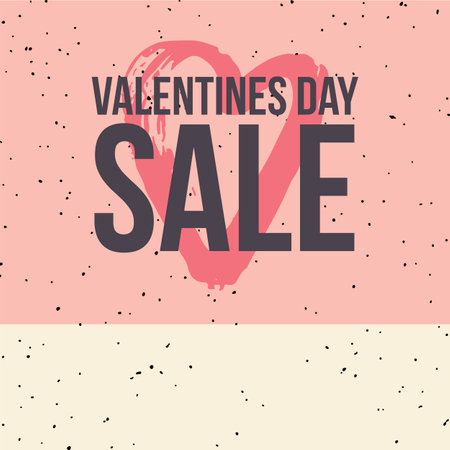 Happy Valentine's day poster or voucher.のイラスト素材