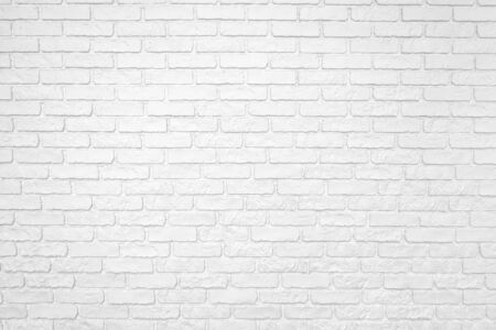 Photo of a white brick wall. Abstract backgroundの写真素材