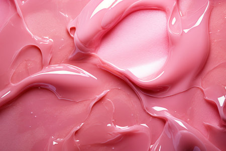 Texture of lip gloss. Smudged pink lipglossの素材