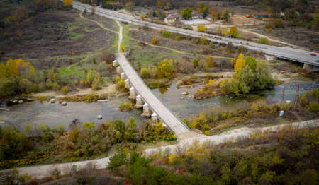 Historic bridge to the village of Yasen, Pleven, Bulgariaの写真素材