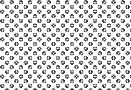 Black circle pattern on a white background.の写真素材