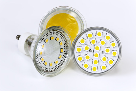 GU10 LED bulbs with different sizes of chips used also different shapes
