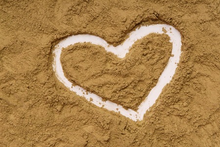 heart is on hennaの写真素材