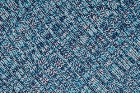 piece of blue knitted cloth