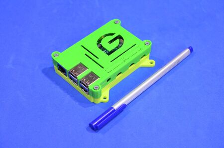 SERTAOZINHO, BRAZIL - January 04, 2018 - Raspberry Foundation board used for thin client IT Hardware.のeditorial素材