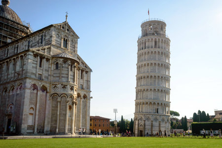 The leaning tower of Pisa, Italyの写真素材