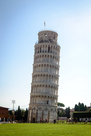 The leaning tower of Pisa, Italyの写真素材