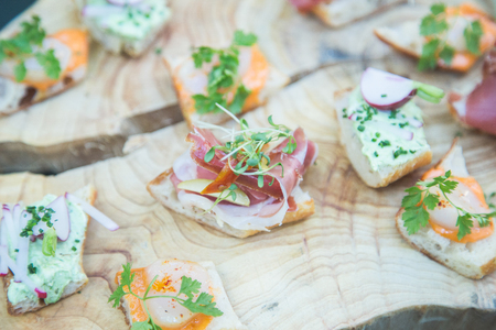 Detail of a food banquetの写真素材