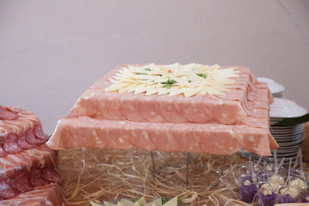 Detail of a food banquetの写真素材