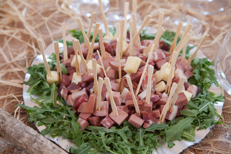 Detail of a food banquetの写真素材