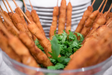 Detail of a food banquetの写真素材