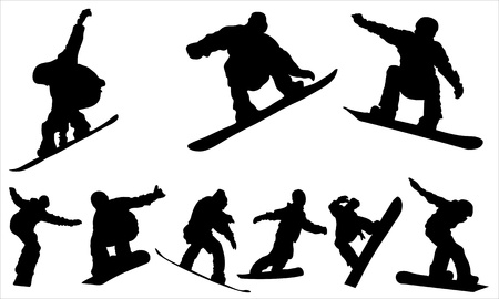 Snowboarding のイラスト素材
