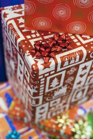 deffirent kinds of christmas tree ornaments and decorations new yearの写真素材