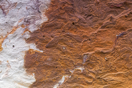 The surface of the sandstone under the light daytime.