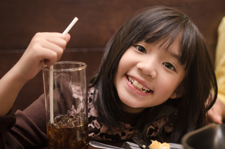 Portrait of beautiful asian girl smilingの写真素材