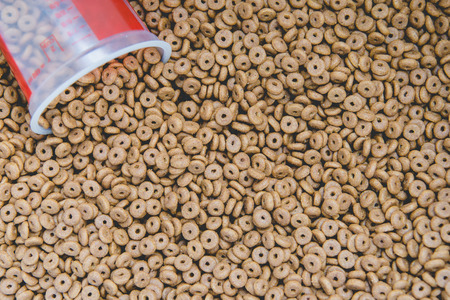 Dry Pet Food Backgroundの写真素材