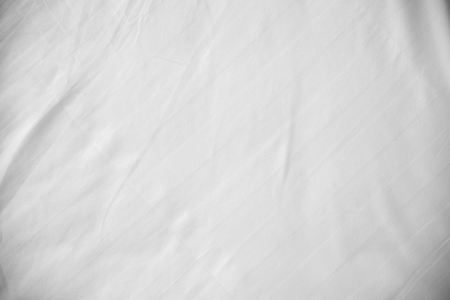 White Wrinkled Fabric Texture for back groundの写真素材