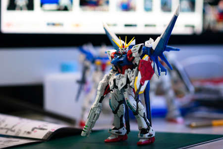 BANGKOK, THAILAND - May  16 , 2020:Plastic model RG BUILDSTRIKE GUNDAM FULL PACKAGE Real grade scale 1:144のeditorial素材