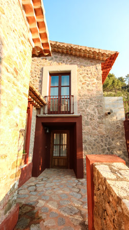 Balearic islands Mediterranean Finca, architecture of Majorca.のeditorial素材