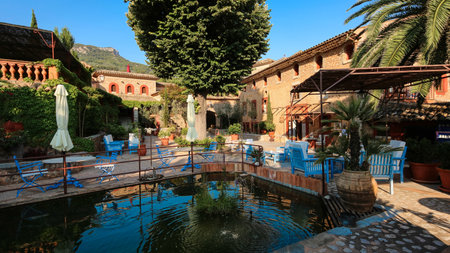Balearic islands Mediterranean Finca, architecture of Majorca.のeditorial素材