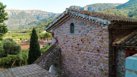 Balearic islands Mediterranean Finca, architecture of Majorca.のeditorial素材