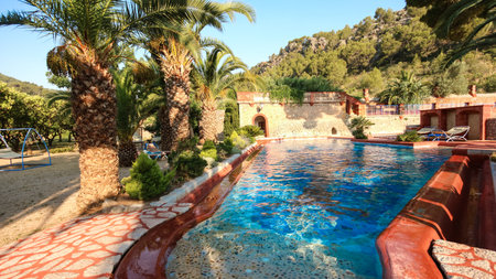 Balearic islands Mediterranean Finca, architecture of Majorca.のeditorial素材