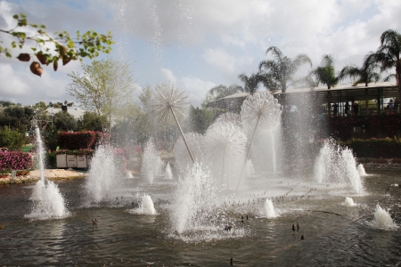 TEL AVIV , ISRAEL - december  20, 2012 fountain at park utopia