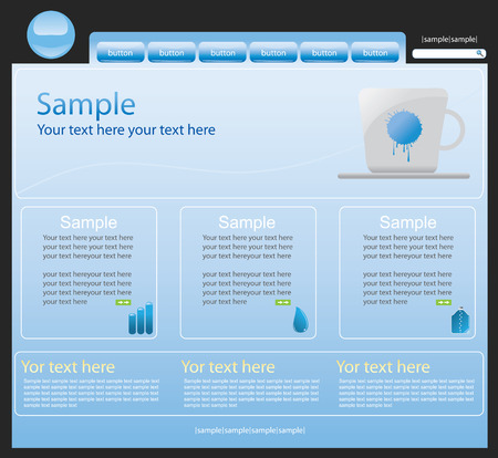 Web site interface v.10のイラスト素材