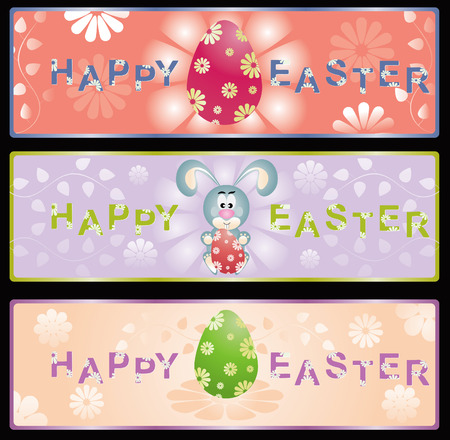 Vector easter bannersのイラスト素材