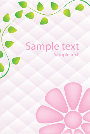Flower greeting card,vectorのイラスト素材