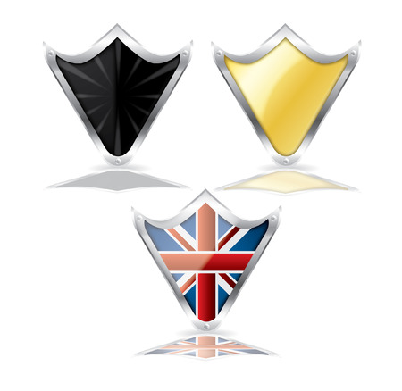 Set of shieldsのイラスト素材