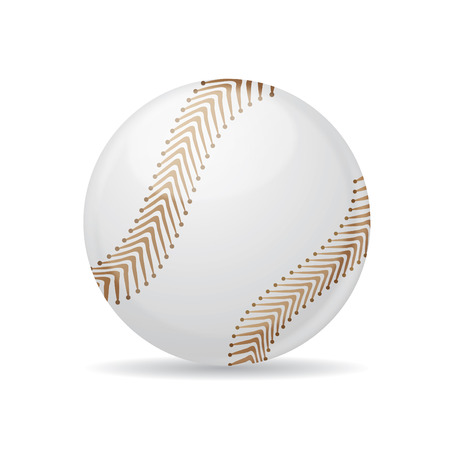 baseball on a isolated backgroundのイラスト素材