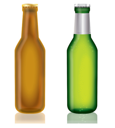 Two bottles of beer のイラスト素材