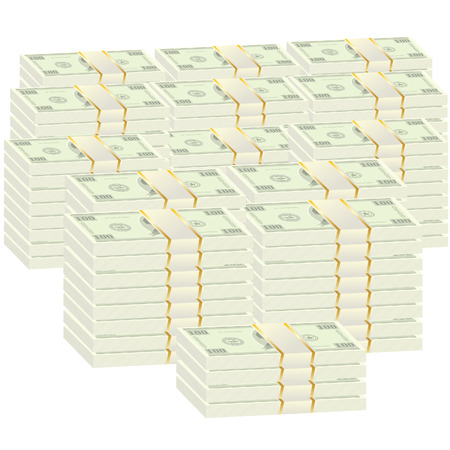 Set of money on a isolated background のイラスト素材