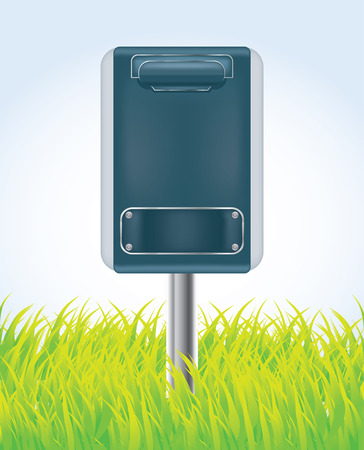  Mail box on a green grass,vectorのイラスト素材