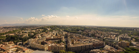 panoramic aerial view of Rome: Cavalry and surroundingsの写真素材