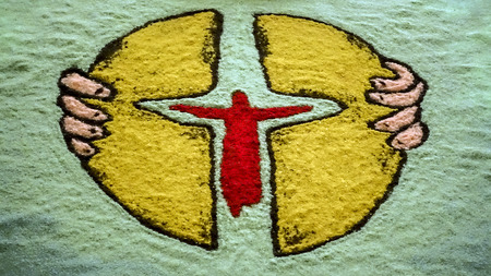 Christ broke breadのeditorial素材