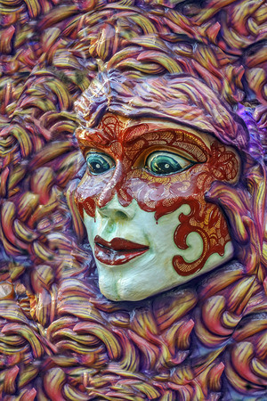 Face of masked womanのeditorial素材