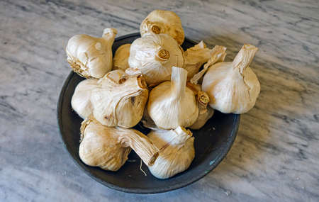 Garlic, oil and hot pepperの写真素材